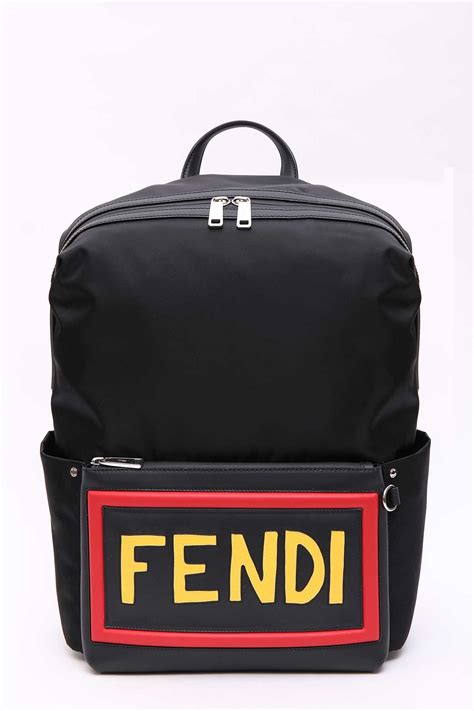 fendi mini logo backpack|fendi backpacks for men.